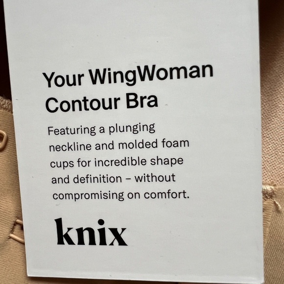 Knix WingWoman Bra Warm Sand Size 8+ Seamless Comfort NWT New 42E, 40F, 42 - Picture 7 of 9